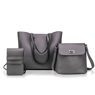 

Shoulder Handbag Designer Fashion Women Boston Luxury Handbags Ladies Crossbody Bag Tote Bags PU Leather Travel Popular 3 Sets