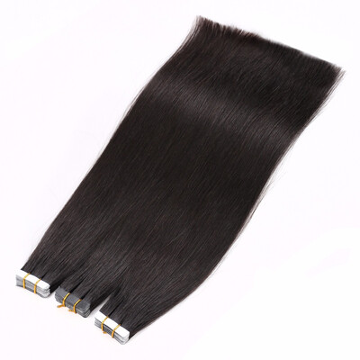 

Bhf Hair Tape Human Hair Extension 100 Brazilian Virgin Remy 7A Straight Mix Pu Tape Hair 20PcsPack 40GPack