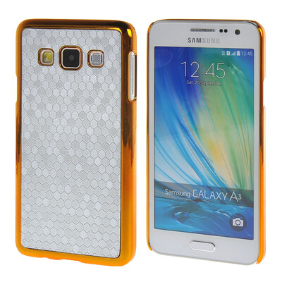 

MOONCASE Galaxy А3 Дело Золото Chrome Шкала фильмы стиль Твердый переплет чехол для Samsung Galaxy A3 Серебряный