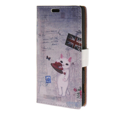 

MOONCASE Case for Sony Xperia Z4V Leather Flip Wallet Style Card Holder and Kickstand Case Cover [Cute Pattern] Design / a01