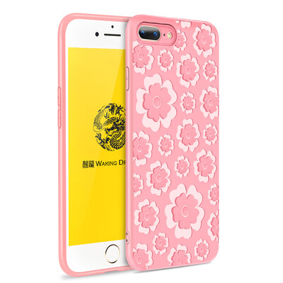 

Корпус телефона Goowiiz для телефона Iphone 7 Plus / 8 Plus 3D Relief Flower Ультратонкий мягкий TPU Полная защита