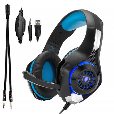 

GM-1 Wired 35mm Gaming Headset with LED Lighting&Mic for PS4 Xbox One PC