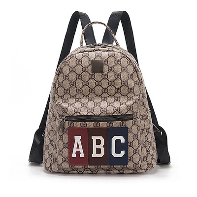 

2018 New Korean Backpack Women Double Shoulder Bag Letter Printing Simple Rucksack Journey Bag Woman Travel Mochila