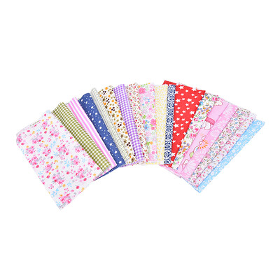 

10Pcs Mixed Printing Vintage Cotton Linen Fabric Handmade Craft DIY Cloth Sewing