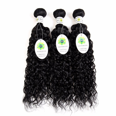 

Malaysian Virgin Hair Water wave 3pcslot Curly Human Hair Extension 7A virgin hair bundle deals Malaysian water wave