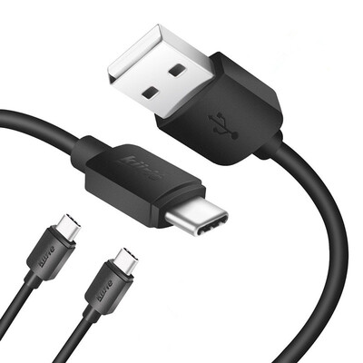 

Kiirie USB Type C Cable, 2 шт. 【1m, 2m】 USB Тип A-Type C Кабель для зарядки данных для устройств типа C USB