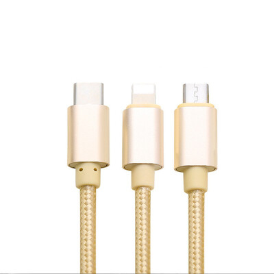 

2m Micro USB Type C 3 in 1 Phone Cable Fast Charging Data Cable Android Charger Cables Apple data transfer 1m Micro USB Type C 3