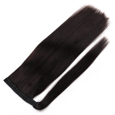 

Bhf Hair Double Drawn Human Hair Drawstring Ponytail Wrap Around Human Hair Accessories Ponytail