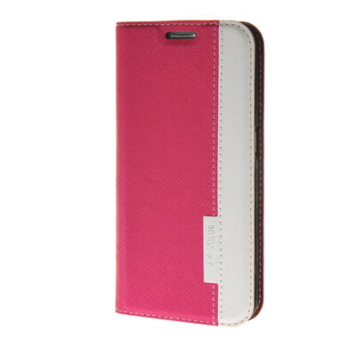 

MOONCASE Mixed colors Leather Side Flip Wallet Card Holder Stand Pouch ЧЕХОЛ ДЛЯ Samsung Galaxy S6 Edge Hot pink