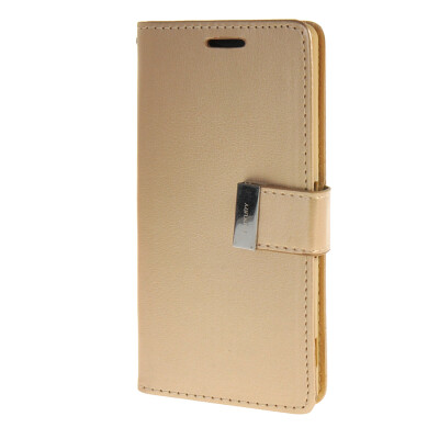 

MOONCASE Case for Sony Xperia Z3 Flip Leather Wallet Card Slot Bracket Back Cover Gold