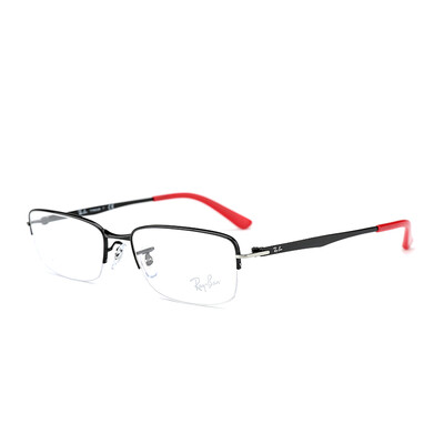 

RayBan Ray Ban очки кадр мужские и женские модели удобные полу без оправы титановые рамы малиновый храм RX8734D 1017 56мм