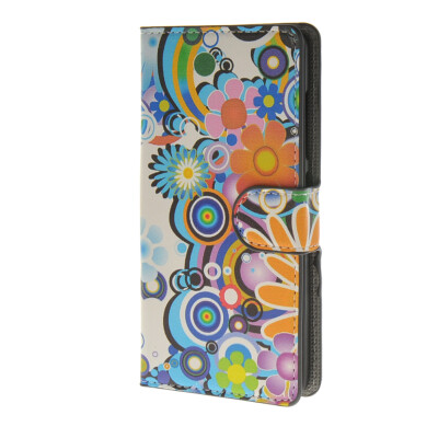 

MOONCASE Flower style Leather Wallet Flip Card Slot Stand Pouch Case Cover for Microsoft Lumia 540 A01