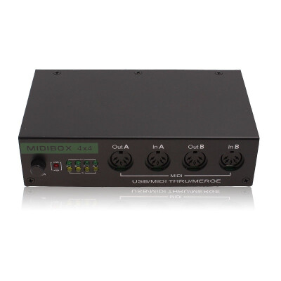 

MIDI Box USB MIDI Interface 4i/4o + MERGE 2i - 4o, 4 x 4 64 Channels Converters