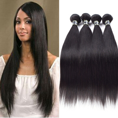 

Amazing Star Straight Hair Bundles Malaysian Virgin Hair Human Hair Extensions 4 Bundles Straight Hair Weave Natural Color