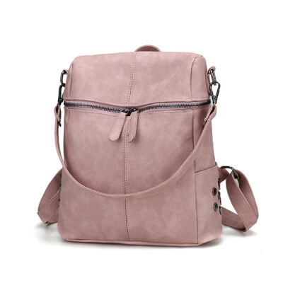 

Women Fashion Rivets Wild Satchel School Bookbag Shoulders Bag Backpack