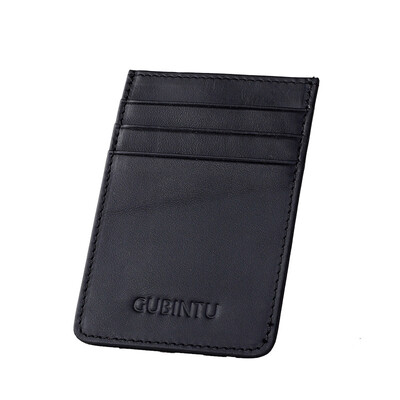 

Genuine Leather Anti-theft Card Sets Pocket Business ID Wallet Credit Card Holder