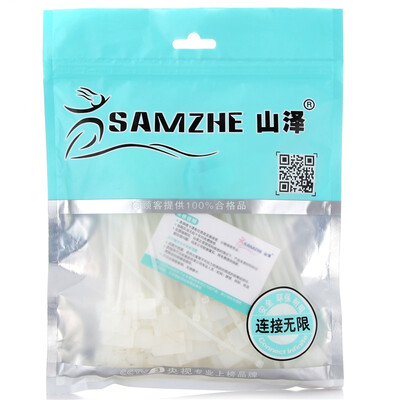 

Shanze (SAMZHE) 4 * 150 мм ZD-07 профессиональный самоблокирующийся нейлоновый кабель с более жесткой лентой для ленточных зажимов Многофункциональные ремни Жажи прозрачный кабель каждый около 200