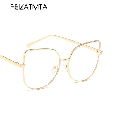 

FEIZATMTA 2018 Женские модные очки для очков Cat Eye Близорукость Оптические очки Ultra Light Goggles Reading Clear Eyewear oculos