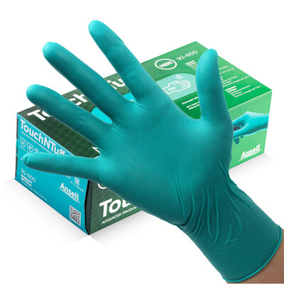 

Ansell 92-600 disposable powder-free nitrile gloves biopharmaceutical laboratory clean room ESD anti-chemical gloves 8 yards 100 box