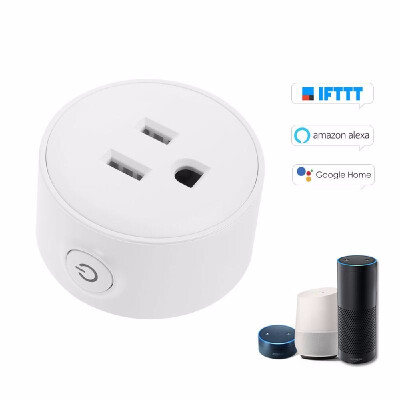 

Mini Wifi Smart Socket with Bulgy OnOff Button Smart alex-a Outlet Support APP Remote Control Timing Function Voice Control for a