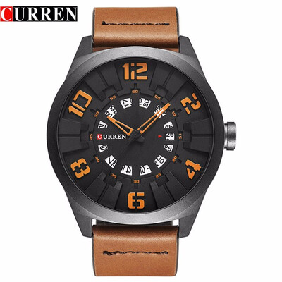 

2017 New CURREN Watches Men Fashion Luxury Man Sport Clock Male Military Wristwatch Leather Quartz Watch Relogio Masculino 8258