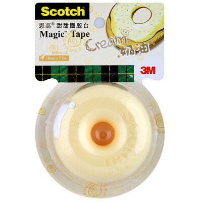 

3M Sigui donut tape cutter cream with 4 meters magic stealth tape