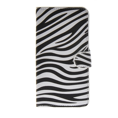 

MOONCASE Zebra style Leather Side Flip Wallet Card Slot Stand Pouch ЧЕХОЛ ДЛЯ Samsung Galaxy E7