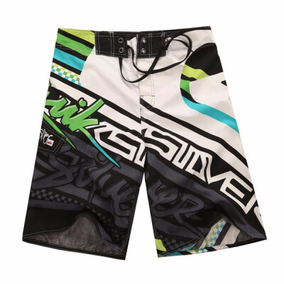 

Mans Fashion Sports Hot Spring Surfing Quick Dry Pattern Printed Beach Shorts