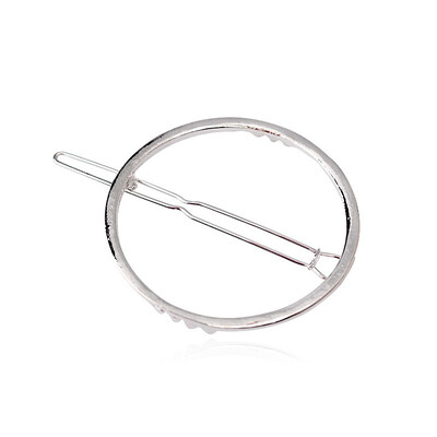 

Fashion Woman Hair Accessories Triangle Hair Clip Pin Metal Geometric Alloy Hairband Moon Circle Hairgrip Barrette Girls Holder