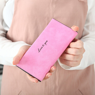 

New Womens Simple Long Section Thin Wallet Multi-card Bit Purse