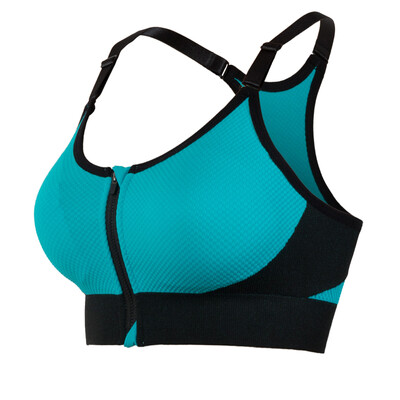 

Front Zipper Bra Push Up Running Bra For Girls Breathable Sports Bra