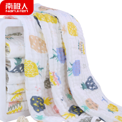 

Antarctic Nanjiren childrens pillow towel cotton wash towel newborn baby rectangular towel baby gauze bath towel baby saliva towel pineapple 3050CM