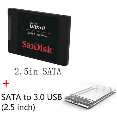 

Sandisk ULTRA II SSD 550MBS 240GB 480GB 960GB Internal Solid State Disk Hard Drive SATA Revision 30 for Laptop Desktop Computer