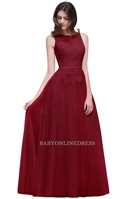 

Sexy Sheer Back Pink Lace Evening Dress 2018 Cheap Chiffon Evening Party Dresses