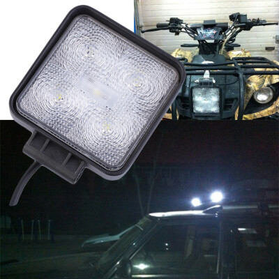 

15W 5LED Square Spot/Flood Beam Work Lamp Light For Offroads Truck Boat 12V