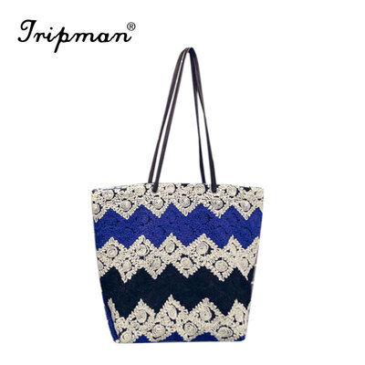 

Tripman New Style Simple Fashion Famous Designers Brand handbags Large Capacity Women Bags Floral Canvas BAGSShoulder Tote Bags Big