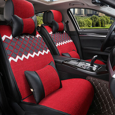 

BOLISH Four Seasons General Motors Cushion Five-seat Car Seat Cushion Seat Car Seat Cover Car Interior Jewelry Luxury China Red
