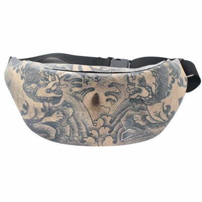 

Fashion Novelty Fun Men Women Dad Bag Universal Flesh Colored Beer Waist Bags Zip Up design with zipper pocketadjustable strap