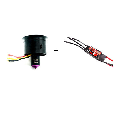 

Ducted Fan 64mm 11 Blades with RC Brushless Motor 3900KV3S for RC AirplaneESC50A