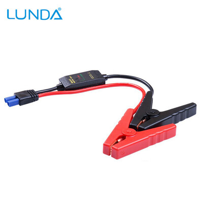 

LUNDA 400A Smart Fully Protected 14 inch Intelligent EC5 Connector Emergency Alligator Clamp for 12V Battery Pack
