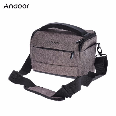 

Andoer Cuboid-shaped DSLR Camera Shoulder Bag Portable Fashion Polyester Camera Case for 1 Camera 2 Lenses And Small Accessories f