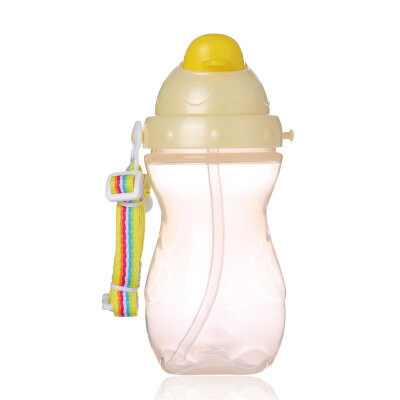 

Le Bao bobo sippy cup children leak-proof drinking cup student strap portable cartoon kettle 400ml orange