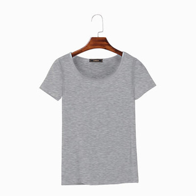 

Canvaus Summer Women Commuter Slim Simple Comfortable O-neck Cotton Short-sleeved T Shirt