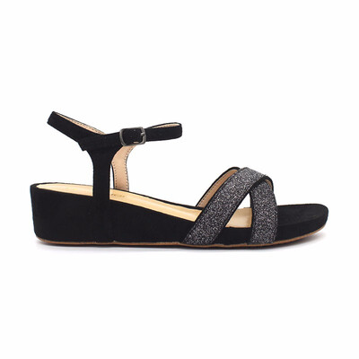 

Sandals Women Fish Mouth low Heels Wedge Sandals front cross straps Summer Bohemia Roman Sandals