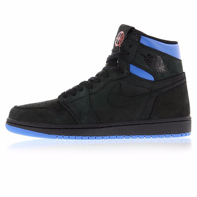 

NIKE Air Jordan 1 Retro Q54 Wharf 54 Black Red&Blue Mens Basketball Shoes