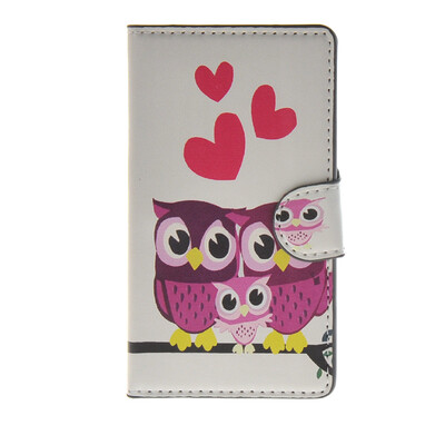 

MOONCASE Owl Pattern Leather Side Flip Wallet Card Slot Stand Pouch ЧЕХОЛ ДЛЯ Microsoft Lumia 532