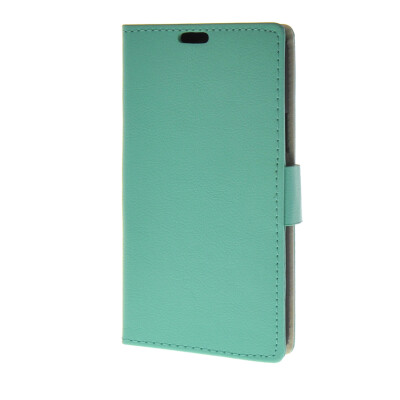 

MOONCASE Leather Side Flip Wallet Card Holder Stand Shell Pouch ЧЕХОЛ ДЛЯ Samsung Galaxy Grand Max G720NO Mint Green