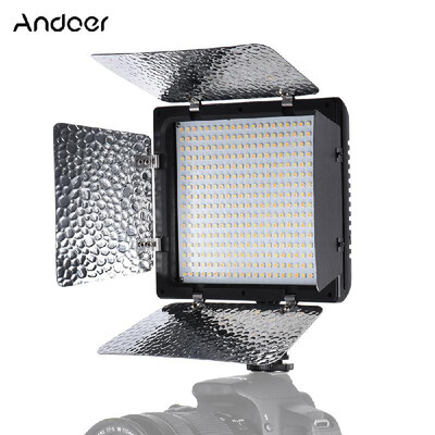 

Andoer W368Ⅱ Dual Color Temperature LED Video Light 3200K6000K Adjustable Brightness Photography Light 368 LED Continuous Light