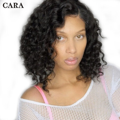 

130 13x6 Pre Plucked Lace Front Wig Short Bob Wig Loose Wave Brazilian Human Hair Wigs With Baby Hair Dolago