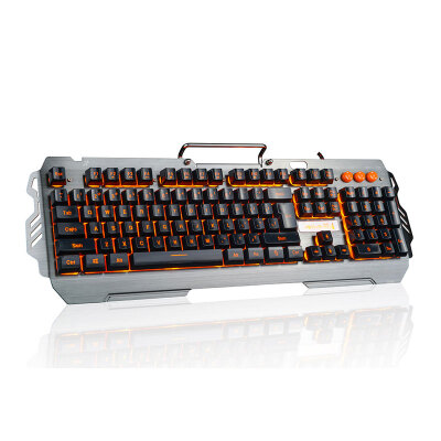 

New Gaming Keyboard Mechanical Feel Wired Office&Family Game Keyboard with Light Indicator